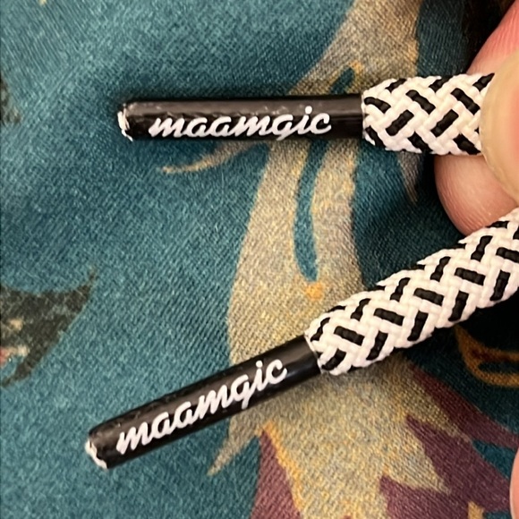 NWT Maamgic ChinoWave Floral Print Mens Swim Trunks Size Medium Green Gold Beach - Picture 3 of 16